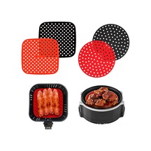 Youmex Ev Kullanıma Uygun 8.5 İnç Siyah Silikon Hava Fritöz衬垫 - Tekrarlı Kullanımlı, Dayanıklı Ve Kolay Temizlenir Aksesuar