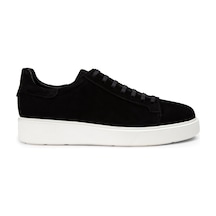 Deery Hakiki Süet Siyah Erkek Sneaker Ayakkabı - 01954Msyhe01 Siyah