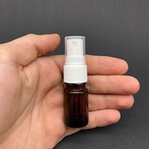 5 Ml Amber Cam Şişe Beyaz Spreyli , 5cc Kahverengi Spreyli Boş Şişe X 6 Adet