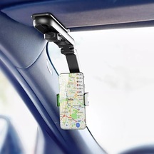 Multifonksiyonel Profesyonel Araç İçi Telefon Tutucu İster Araç Güneşlik Montaj İster Selfie Çubuğu İster Masaya Montaj 360 Derece Dönebilen Cep Telefonları İçin Sun-mlt-33 2 Mixed