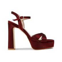 Deery Kadın Bordo Platform Topuk Abiye Ayakkabı - Sm210zbrdm01 Bordo