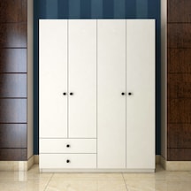 toccomobilya Tocco 1005 Nova 4 Kapaklı 2 Çekmeceli Askılıklı Gardırop