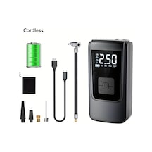 Xuweiwei Kablosuz Taşınabilir Hava Kompresörü Araba Lastik İnflatör 150 Psı Dijital Ekran Usb Şarj