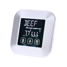 Geeksen Dokunmatik Ekranlı Gıda Termometresi Çok Fonksiyonlu Mutfak Zamanlayıcısı Ev Tipi Elektronik Barbekü Termometresi Çok Renkli