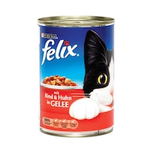 Felix Etli Konserve Kedi Maması 400 G - 8 Adet Tarı