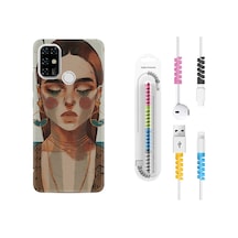 Casper Via F20 Kılıf Kablo Koruyuculu Woman Maniplatiun 1362 Siyah