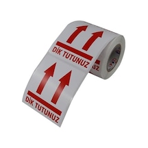 Dik Tutunuz Etiketi 70mm X 80mm Ruloda 250 Adet Kuşe Rulo Etiket 1