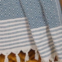 Buldan İşi %100 Organik Pamuk Koltuk Örtüsü 170x210 Cm Koltuk Şalı Çekyat Kanepe Örtüsü