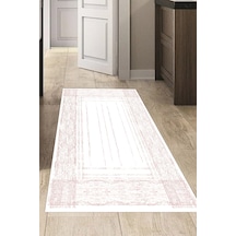 Dekoreko Kaymaz Taban Djt Mutfak Halısı Trend Modern M5076 Pembe