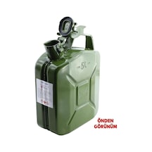 Bro Metal Benzin Bidonu 5 Litre Akaryakıt Mazot Taşıma Doldurma Depolama Bidonu Dayanıklı Bidon.
