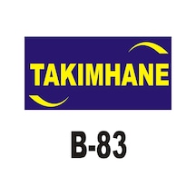 Iş Güvenliği Pvc Dekota Uyarı - Ikaz Levhası Takımhane Yazılı (262099131)