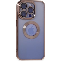 Newface Apple İphone 15 Pro Max Kılıf Slot Silikon - Rose Gold