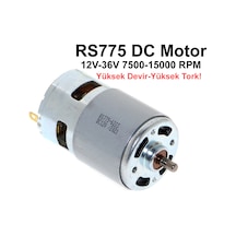 Rs 775 Dc Motor 12V-36V 7500-15000 Rpm N11.3613