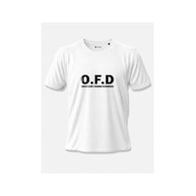North Whiskers O.f.d Obsessive Fishing Disorder Esprili Baskılı %100 Pamuklu Unisex Lacivert Balıkçı Tişörtü Beyaz - 875036485 Beyaz - 875036485 Beyaz