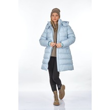 Perspective Kapüşonlu Mavi Kadın Mont 22270550 001 Perspective Kapüşonlu Mavi Kadın Mont 22270550 001