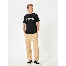 Koton Oversize Paraşüt Pantolon Kargo Cep Detaylı Bej 4sam40051hw Ekru