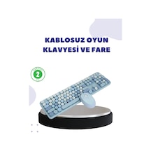 Kablosuz Retro Klavye Ve Mouse Seti 104 Tuşlu Sessiz Yazım Mh-hs7905-0710