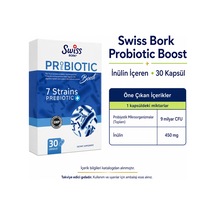 Swiss Bork Probiotic Boost İnülin İçeren 30 Kapsül