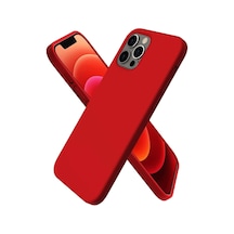 Gld-spt- Newface Apple Uyumlu iPhone 12 Pro Max Kılıf First Silikon - Koyu Kırmızı