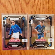 Prizm Monopoly Paolo Maldini & Alessandro Nesta Oyun Kartı Silver Versiyon
