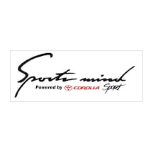 Oto Sticker Sports Mind Toyota Corolla Sticker   Beyaz-Kırmızı-