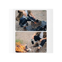 Ise Mount Gümüş Ahşap Saplı Kamp Ayrılabilir Gastorch Yüksek Güç Açık Gümüş