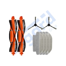 Viomi Mop Pro, 3c ,3c Plus Uyumlu 2 Ana Fırça 2 Yan Fırça 4 Mop Pkt-iasgf0000443