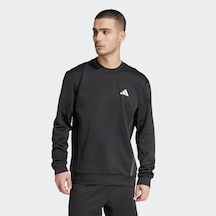 Adidas Game & Go Team Issue Bisiklet Yaka Siyah Erkek Sweatshirt Jm1035 Siyah