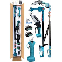 Moonshop BD40 256VF 2li Set 2 Akülü Şarjlı Dal Budama Makası + Testere