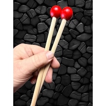 Ahşap Baget 10 Çift 20 Adet Kayın Ağacı Ritim Çubukları Müzik, Orff Eğitimi, Ritim Çalışmaları İçin Dayanıklı Ahşap Çubuklar