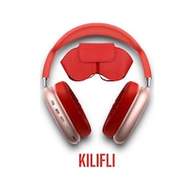 P9 Air Pro Max Kablosuz 5.0 Bluetooth Kulaklık Üst Baş Yapısı Süngerli Ve Kılıflı Red - 555297925