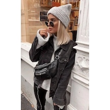 Eke Tekstil Unisex Gri Fitilli Yumuşak Basic Bere Açık Gri