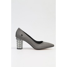 Pierre Cardin Pc-51201 - 3478 Platin Saten - Kadın Topuklu Ayakkabı 001