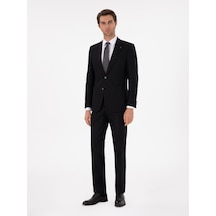 Cacharel Siyah Slim Fit Takım Elbise