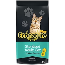 Econature Sterilised Tavuklu Kısırlaştırılmış Yetişkin Kedi Maması 15 KG