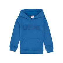 U.S. Polo Assn. Erkek Çocuk Mavi Basic Kapüşonlu Sweatshirt 50307721-VR036