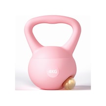 Valkyrie 4kg Soft Kettlebell Yumuşak Tabanlı Metal Kumlu Ses Yapmaz Darbeye Dayanıklı Çift El Ağırlık