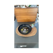 24 Cm Titanyum Metal Tek Kulplu Tava Siyah - 673283871 Siyah