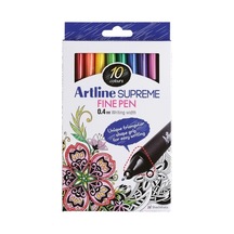 Artline Supreme Keçeli Kalem Seti 10 Parça Canlı Renkler 0.4 Mm Ergonomik Tasarım