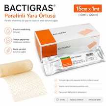 Bactigras 15cmx1m Antiseptik Parafinli Yara Örtüsü Klorheksidinli Tül Sargı Bezi