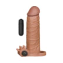 Lilitu Shop 3 Cm Uzatmalı Realistik Titreşimli Penis Kılıfı Melez