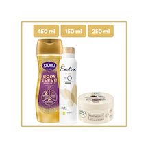 Emotion Bliss Kadın Sprey Deodorant 150 ML + Arko Hindistan Cevizi Besleyici Bakım Kremi 250 ML + Duru Duş Jeli 450 ML