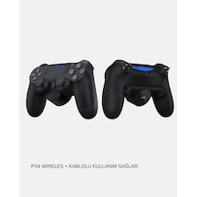 Nrzsnt Titreşimli Kablosuz Oyun Kolu Ps4, Pc, Mobil, Tablet Ve Steam Uyumlu