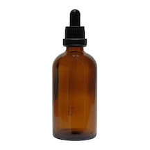 Camsen Siyah Damlalık Başlıklı Amber Cam Şişe 100Ml