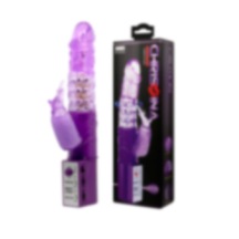 Lilitu Shop Baile Oynar Başlı Klitoris Uyarıcılı Vibratör Penis Mor