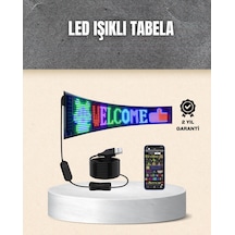 Rgb Kayar Yazılı Led Reklam Ekranı Usb Bağlantılı Esnek Tasarım Çok Renkli