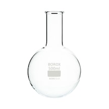 Cam Balon 1000 Ml Boro 3.3 - Kısa Boyunlu - Dibi Yuvarlak