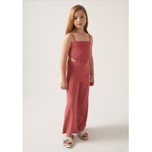 Kız Çocuk Yazlık Tulum 6859 Pembe