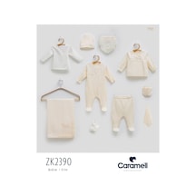 Caramell My Baby Kumsal % 100 Coton 10 Lu Hastane Çıkışı Yeni Sezon Only Flowers 2390 Bej Bej