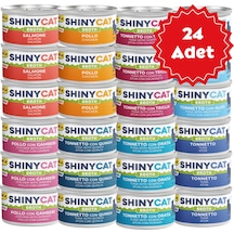 Gimcat Shinycat Broth Sos İçinde Karışık Kedi Konserve Mama 24 x 70 G